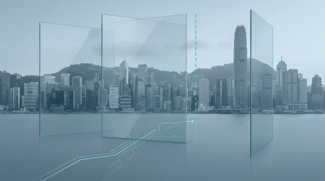 Conceptual Hong Kong jurisdiction boundary for AI access