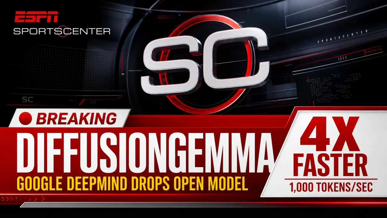 🚨 BREAKING: Google DeepMind Drops DiffusionGemma — 4X Faster Open Model Rewrites the Inference Playbook