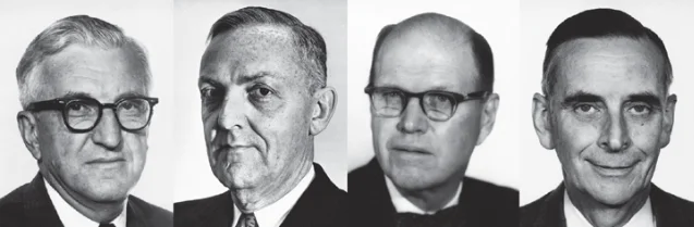 The Four Horsemen: Donald Campbell, Homer Martin, Eger Murphree, Charles Tyson (left to right)