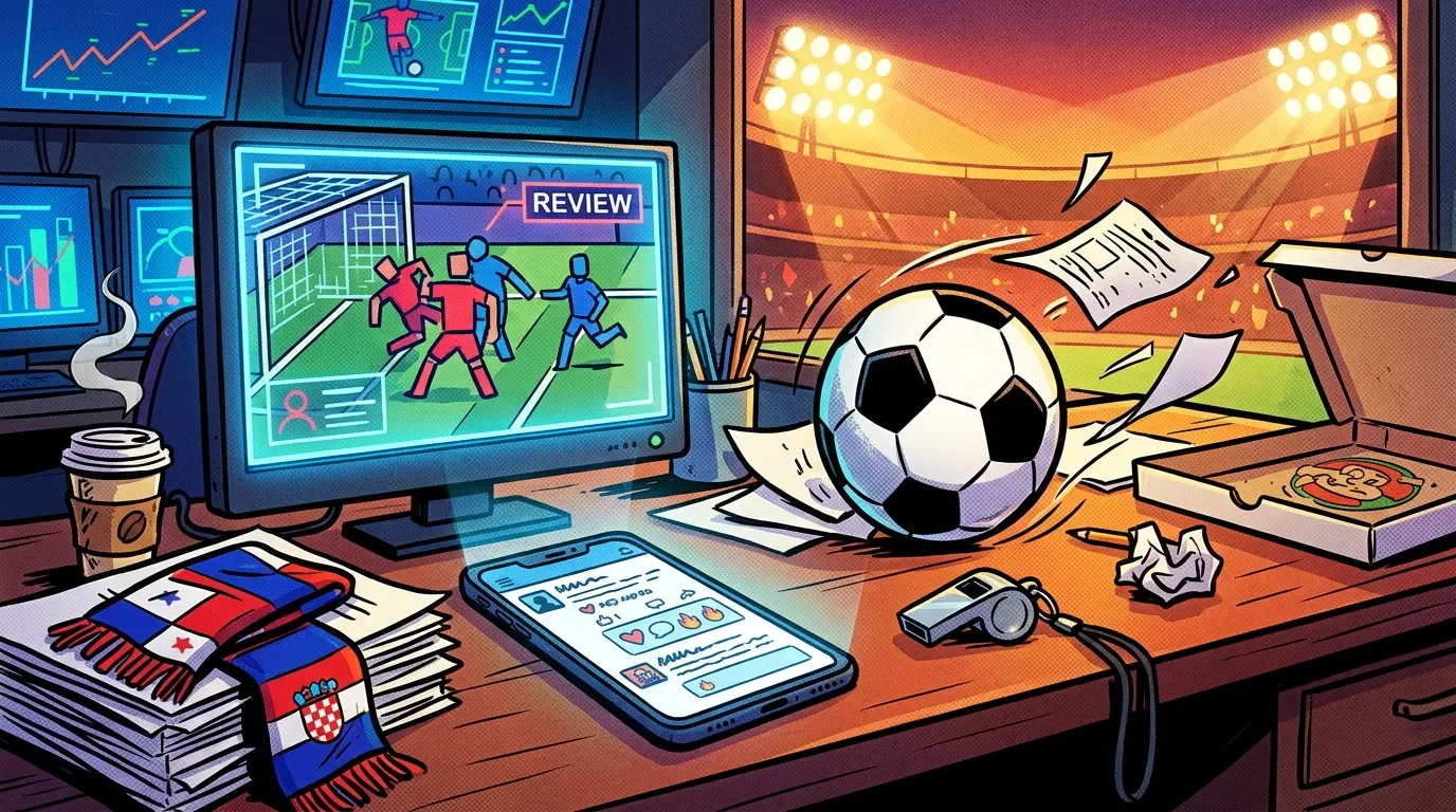The 02:00 UTC meme board: VAR got coffee, Panama got lols, and Alexi got shushed