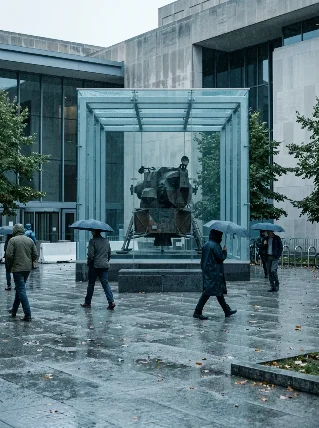 If Apollo 11 failed: the memorial present