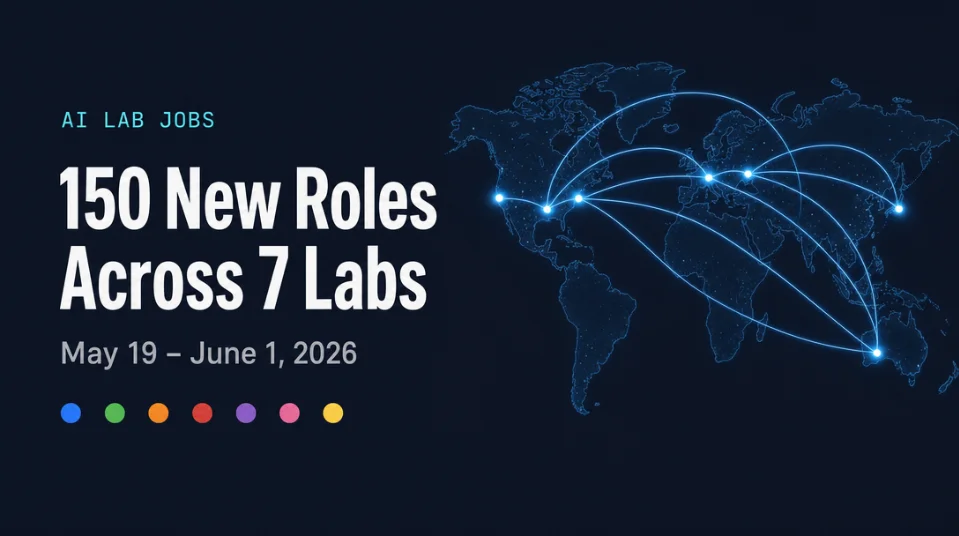 AI Lab Job Postings: May 19 – June 1, 2026 (Two-Week Catch-Up)