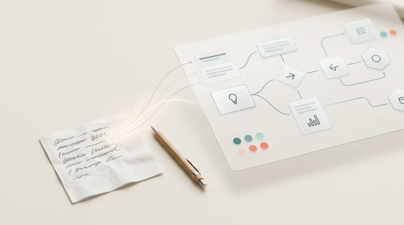 Napkin AI 的巧思:把提示词藏进段落里
