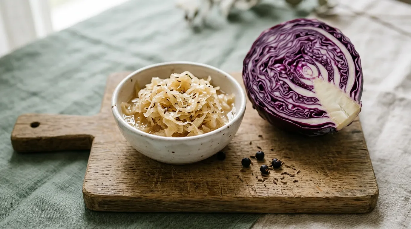 Daily sauerkraut cuts systolic blood pressure ~2 mmHg — fresh or pasteurized, it doesn't matter