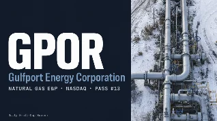 GPOR: Natural gas E&P at 5.6× earnings, PEG 0.26