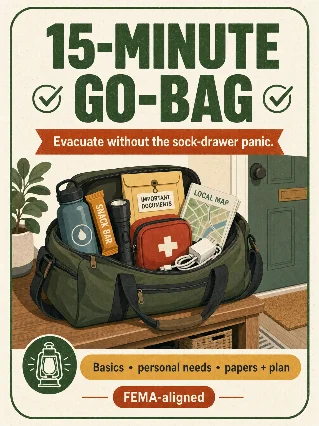 Build a 15-minute go-bag before the weather app gets dramatic