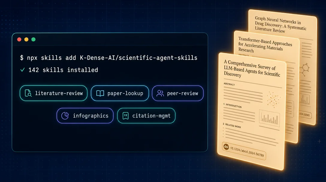 142 scientific agent skills, one command away