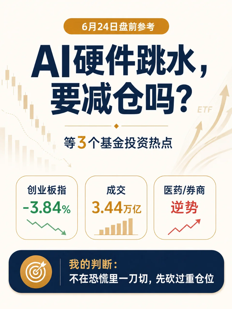 AI硬件跳水，要减仓吗？等3个基金投资热点