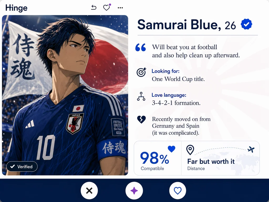 Samurai Blue Is Looking for Something Serious — A Dating Profile