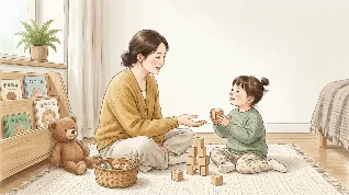 积木高塔轮到谁：3-4岁看人、等待和轮流请求游戏