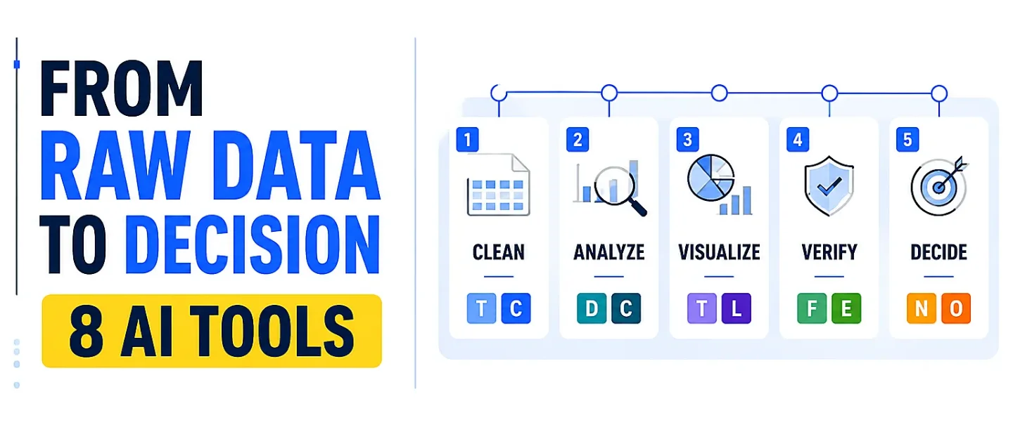 The AI spreadsheet-to-decision stack: 8 tools from messy data to a defensible call
