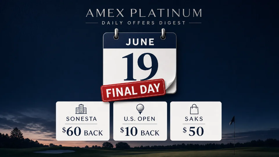 Amex Platinum Offers — June 19, 2026