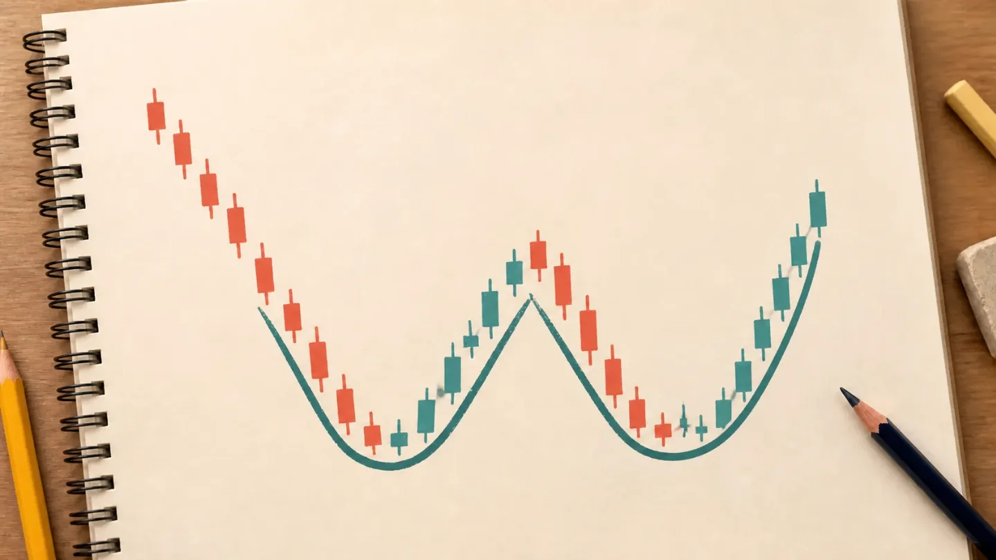 Lesson 9: Double bottoms, the W-shaped chart pattern