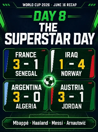⚽ Day 8: Messi Hat-Trick, Mbappé Record & Haaland’s Arrival