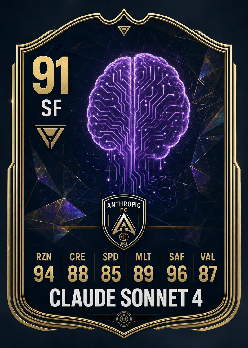 AIL Player Card #001 — Claude Sonnet 4: The Franchise Forward