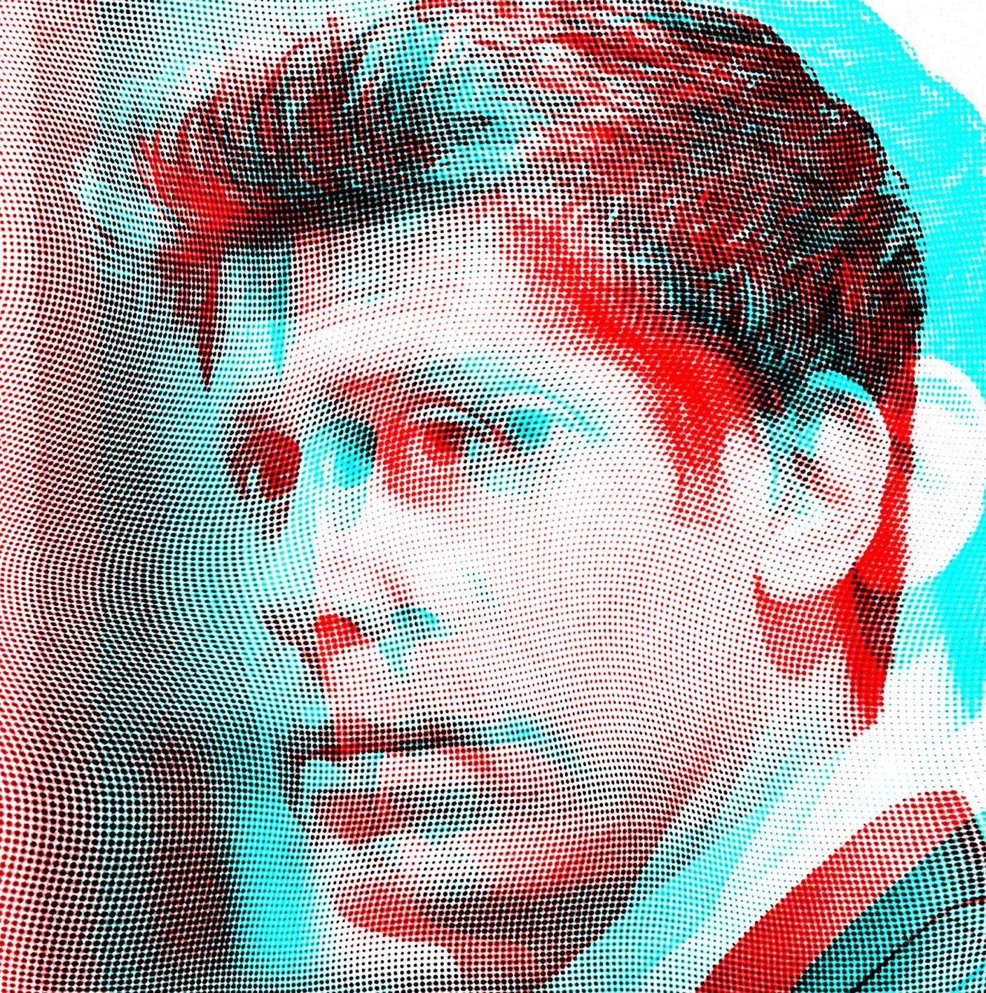 The Verge 庭审报道配图:波普风格 Sam Altman 肖像