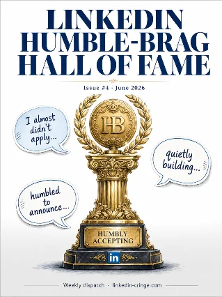 LinkedIn Humble-Brag Hall of Fame, Issue #4