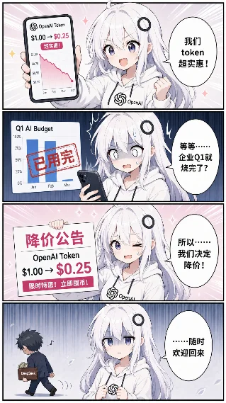 三连翻车 · OpenAI「贵也是我说的降价也是我」/ xAI「AI 反正要杀死大家」解雇举报人 / Google Gemini 月活十亿当天宕机 📉