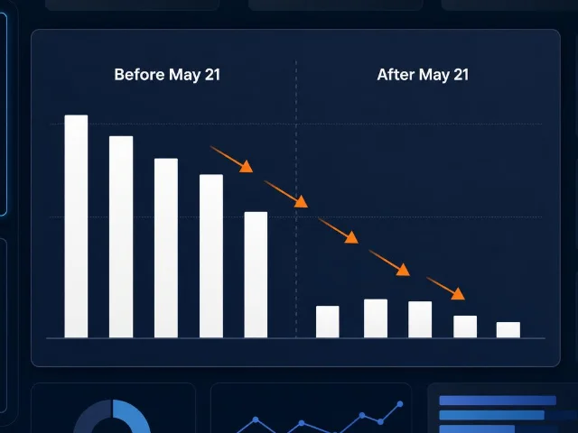 Before vs after traffic comparison chart