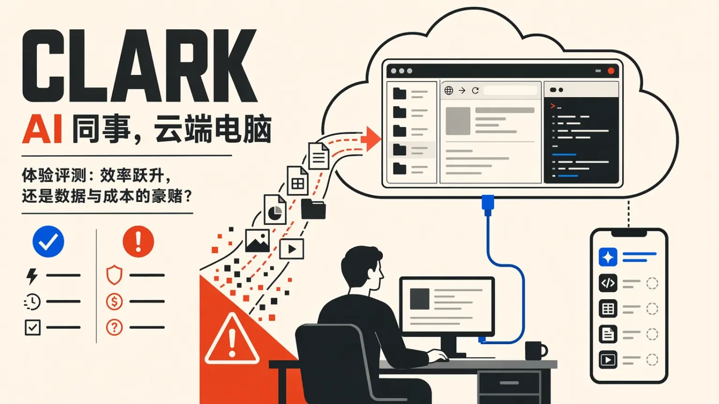 Clark把AI送上云端,500 credits先把你哄进去