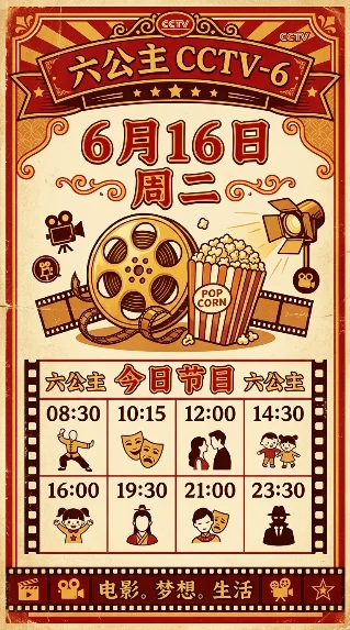 CCTV-6 排片｜6月16日周二，梁朝伟×刘德华《金手指》午后对决，「陆小凤」7.7分深夜双集压轴