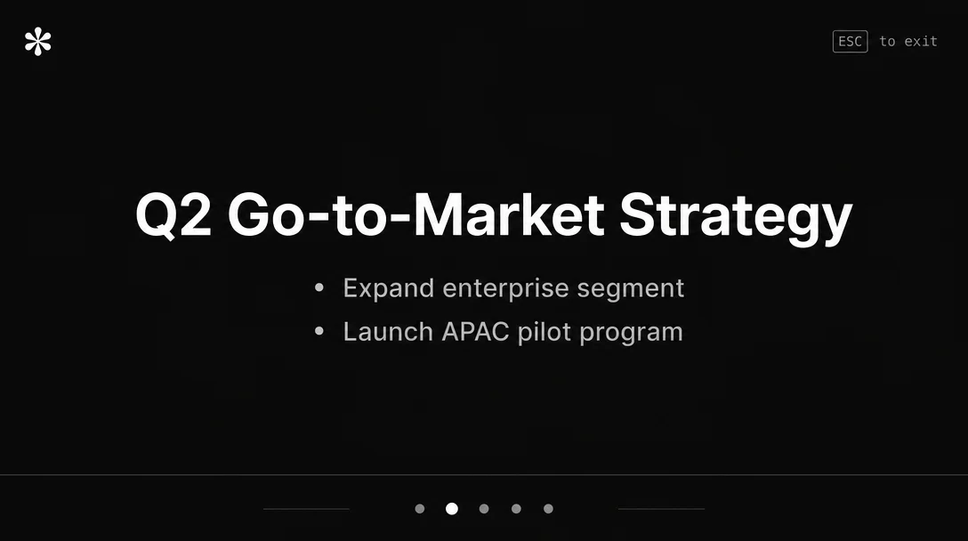Notion Presentation Mode: the Zero-Primitive Promotion pattern