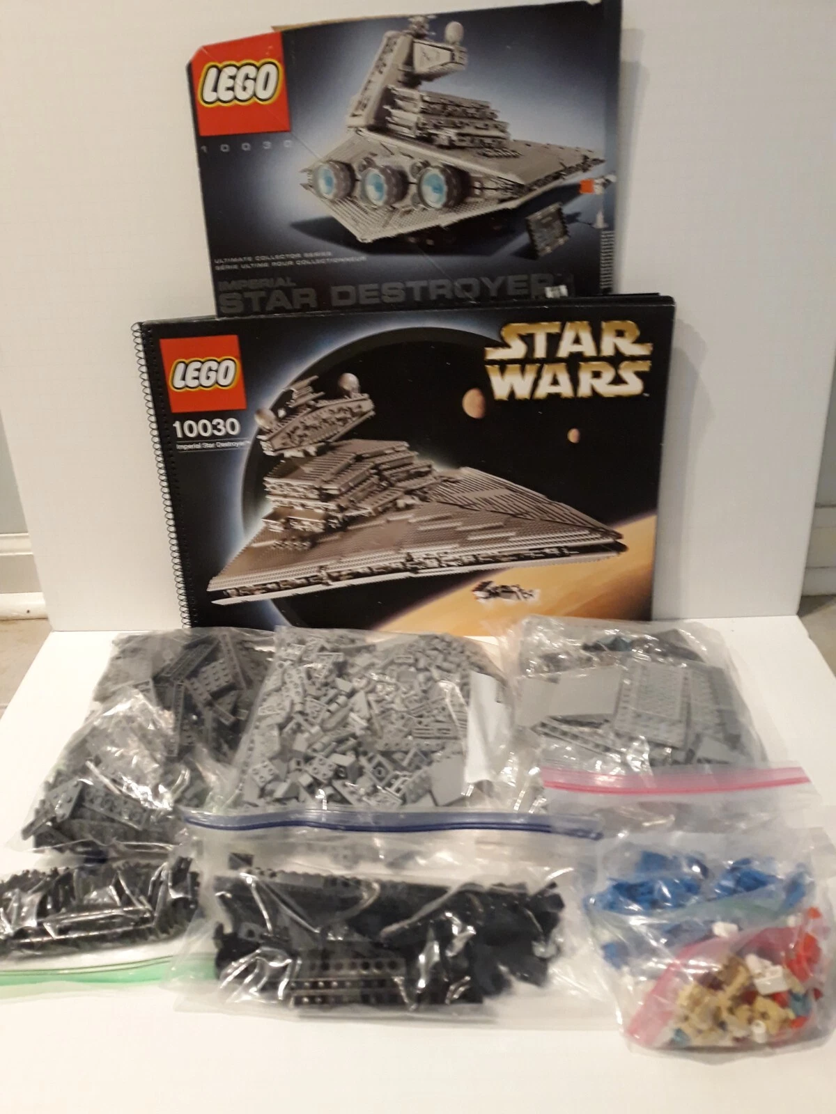 乐高 10030 UCS 帝国歼星舰——说明书包装与分装零件