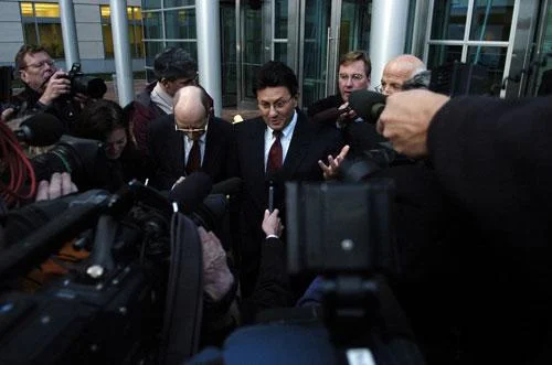 Joseph Nacchio, former Qwest CEO, outside the federal courthouse in Denver during his 2007 trial