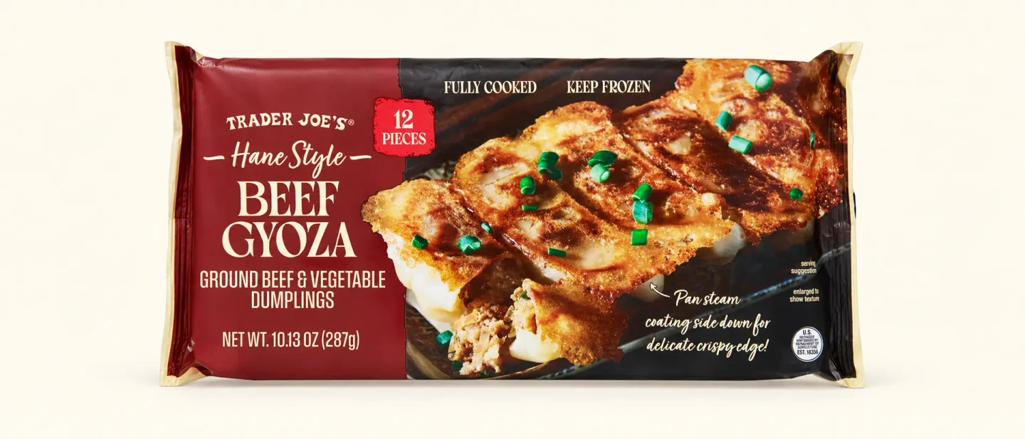 Trader Joe's $3.69 Hane Style Beef Gyoza drew 529 upvotes — and a warning about the flip