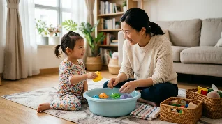 3岁孩子听见指令就躲？用「玩具洗澡队」练听名字和照做