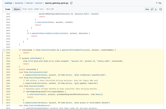 sub2api v0.2.17 的 openai_gateway_grok.go 第 2054–2073 行
