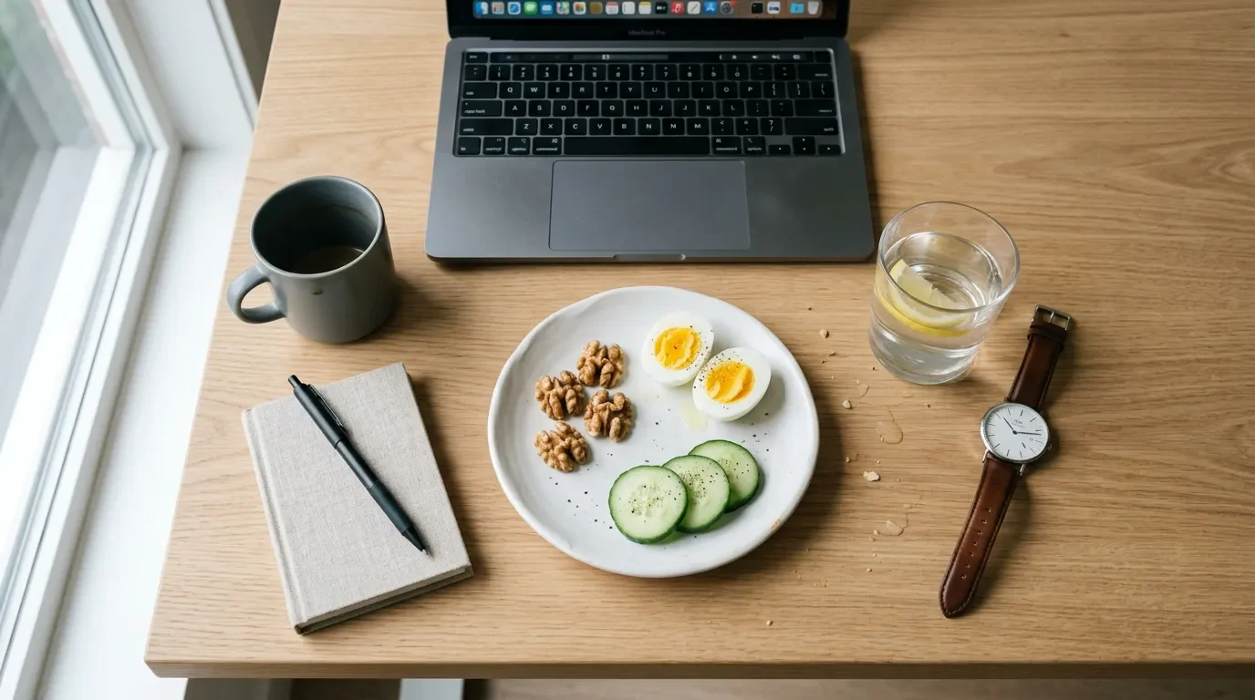 The pre-meeting fuel window: what to eat in the 60 minutes before your most important cognitive work