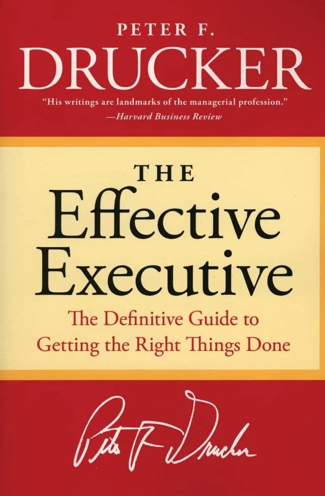 The Effective Executive book cover — HarperBusiness Essentials edition