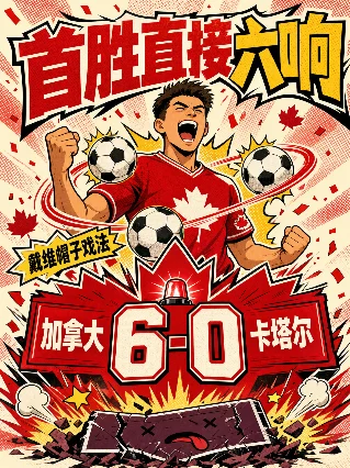 6月19日梗图日报丨加拿大首胜六响