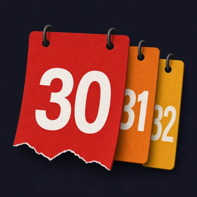 Deadline calendar illustration showing May 30 and 31 marked in red — two critical Harvard postdoc application windows close this week