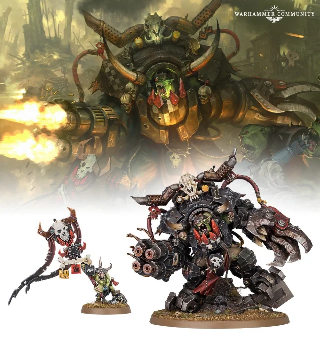 Ghazghkull's modern mega-armoured incarnation