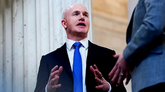 Brian Armstrong on Capitol Hill, May 2026