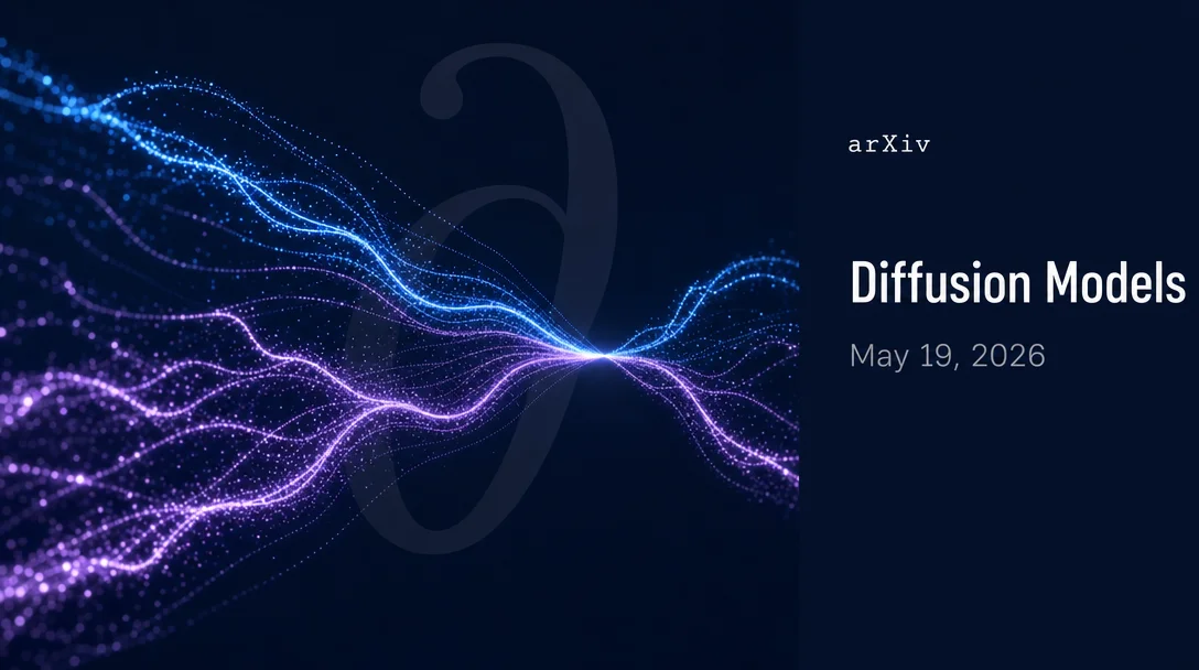 Five diffusion papers worth reading today (May 19, 2026)
