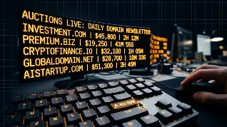 GoDaddy-only day — June 12 domain auction screen