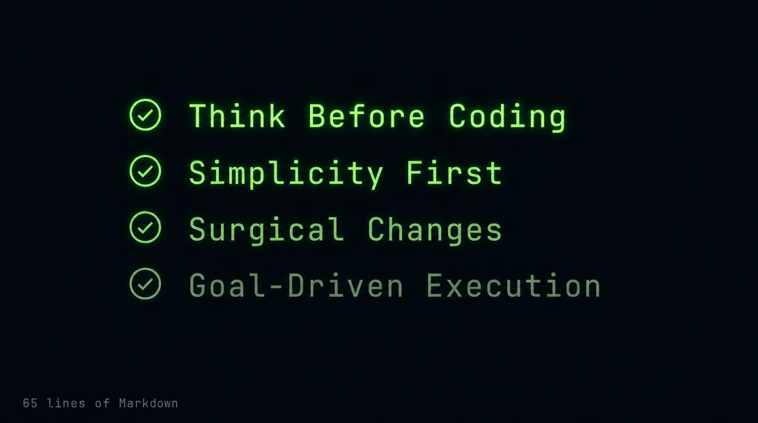 `karpathy-guidelines`: the 65-line CLAUDE.md stopping your agent from confidently doing the wrong thing