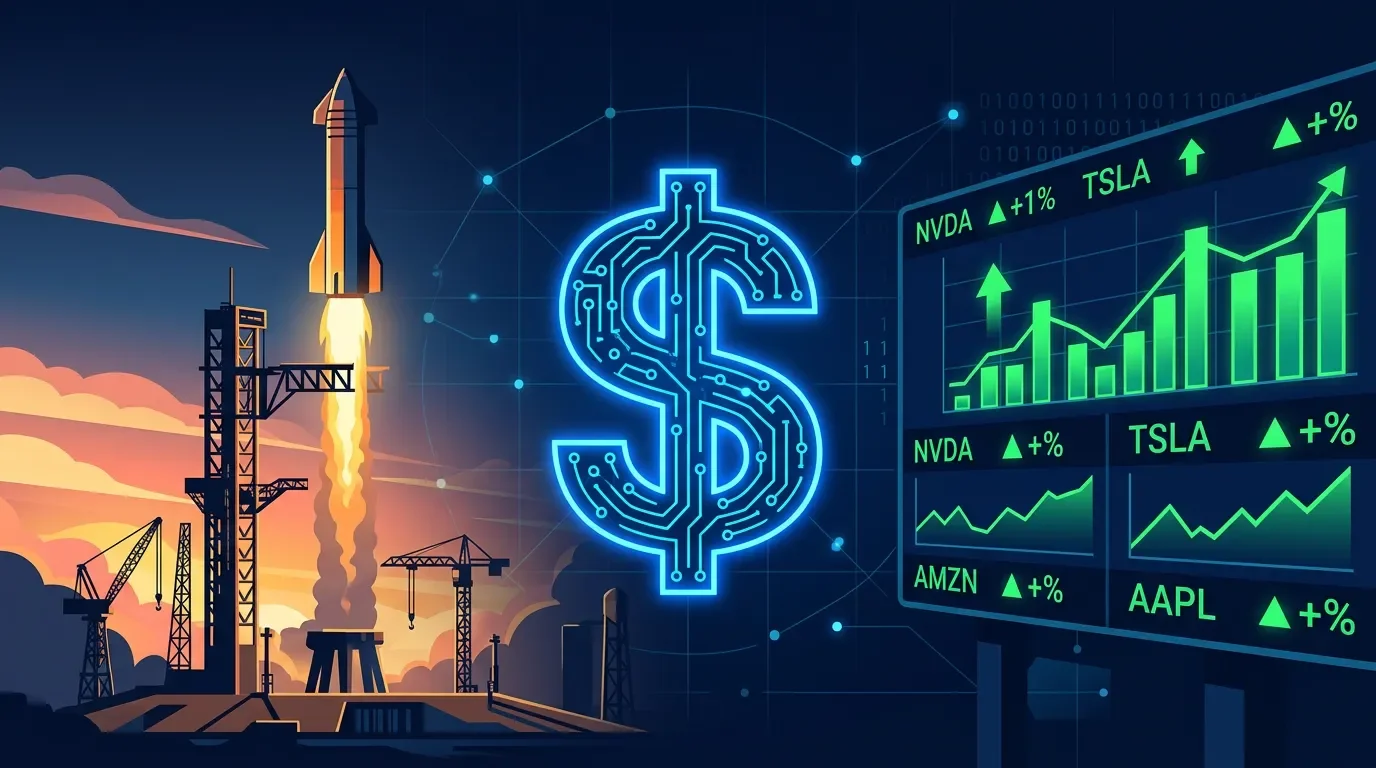 SpaceX opens today, Intel gets a rare double-upgrade, and Adobe's report sets the software tone