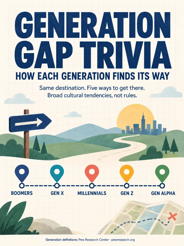 How Each Generation Finds Its Way