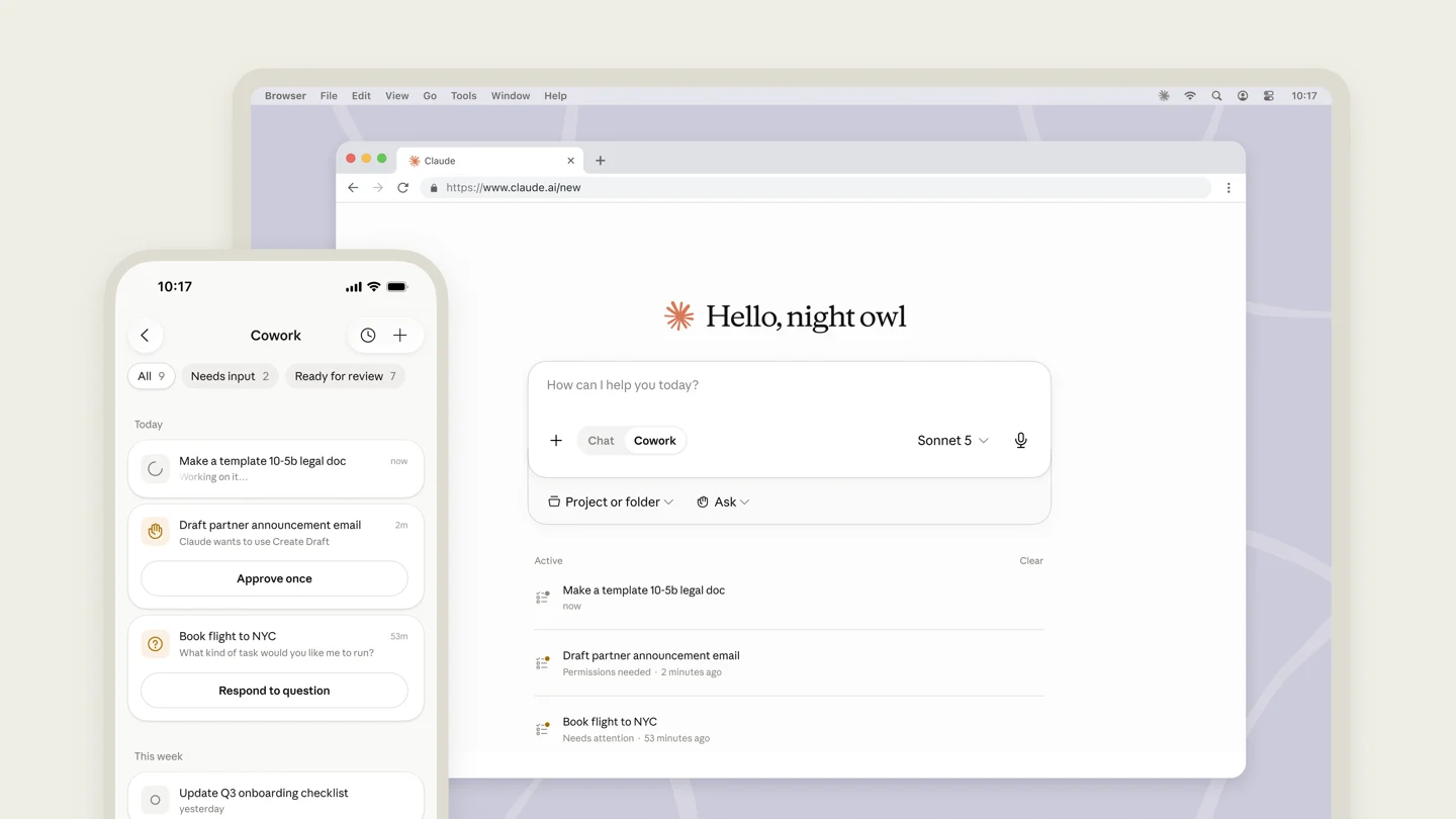 Claude Cowork 的巧思:让 AI 任务离开电脑后继续工作