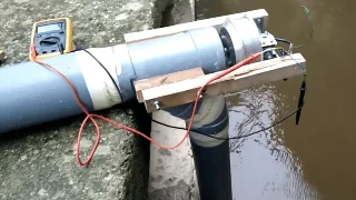 $50 PVC turbine produces 200W from a 3-meter water drop — no concrete, no permits