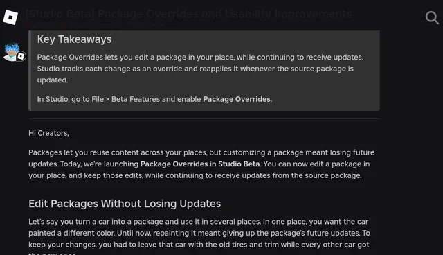 The announcement's key-takeaways box, stating the rule and the switch to enable