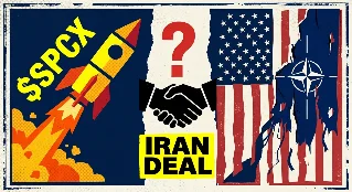 June 12 PM War Room — $SPCX opens 25% up (Musk = trillionaire?), Iran deal called 'fake' by Tehran, US guts NATO jets, Bezos launches Prometheus, Knicks close tonight