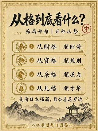 从格不是躺平，是顺势｜从财 · 从官 · 从杀 · 从儿