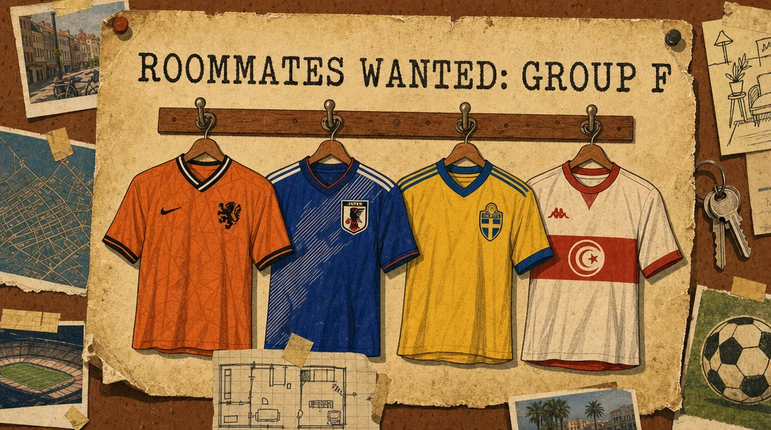 Roommates Wanted: Group F Edition (Netherlands, Japan, Sweden, Tunisia)