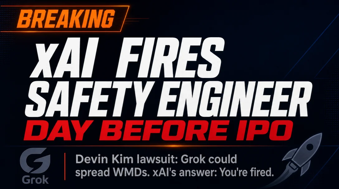xAI Fired Its Safety Engineer. Today They're Going Public.