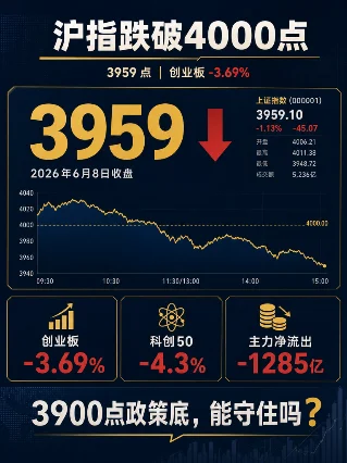 沪指跌破4000点，机器人为什么还在涨停？等3个基金投资热点